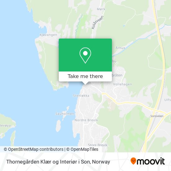 Thornegården Klær og Interiør i Son map