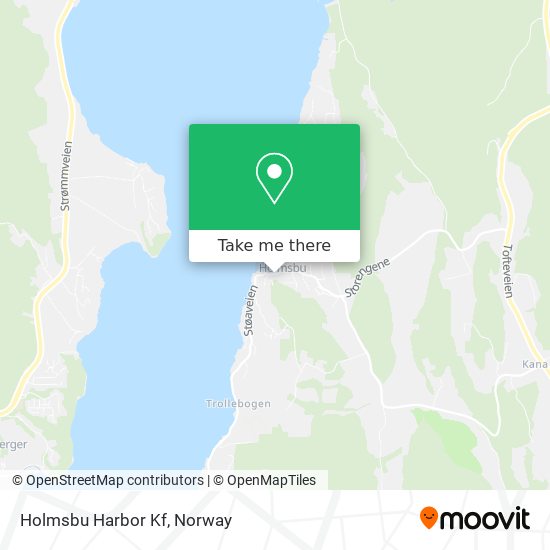 Holmsbu Harbor Kf map