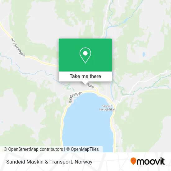 Sandeid Maskin & Transport map