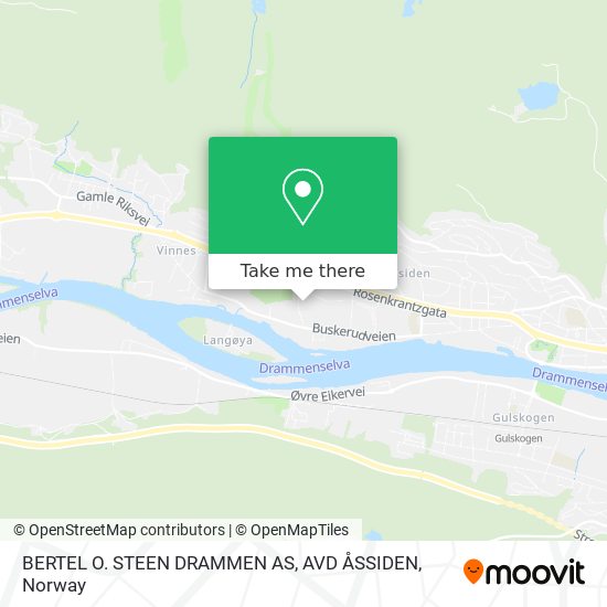 BERTEL O. STEEN DRAMMEN AS, AVD ÅSSIDEN map