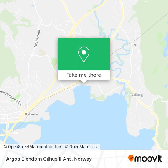 Argos Eiendom Gilhus II Ans map