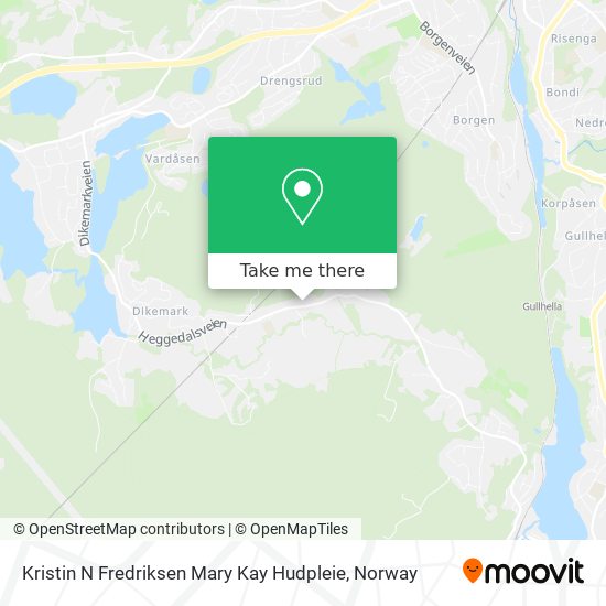 Kristin N Fredriksen Mary Kay Hudpleie map