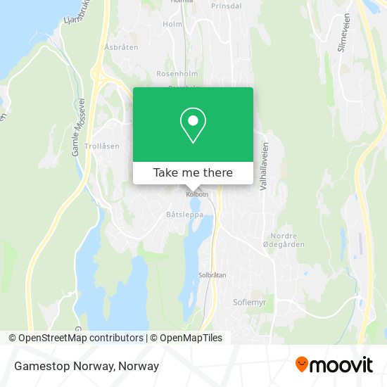 Gamestop Norway map