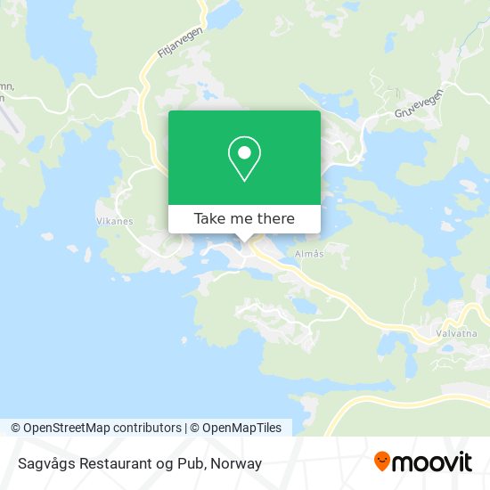 Sagvågs Restaurant og Pub map
