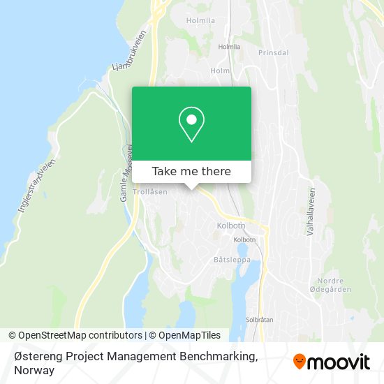 Østereng Project Management Benchmarking map