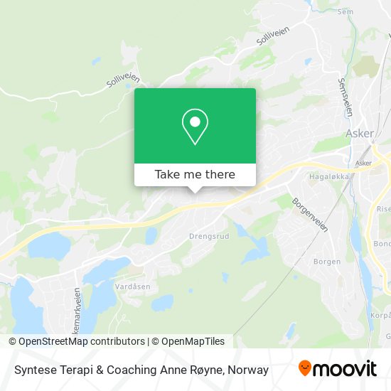 Syntese Terapi & Coaching Anne Røyne map