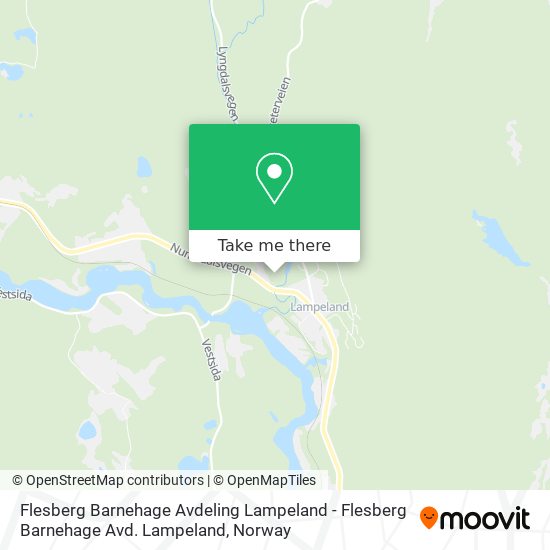 Flesberg Barnehage Avdeling Lampeland - Flesberg Barnehage Avd. Lampeland map