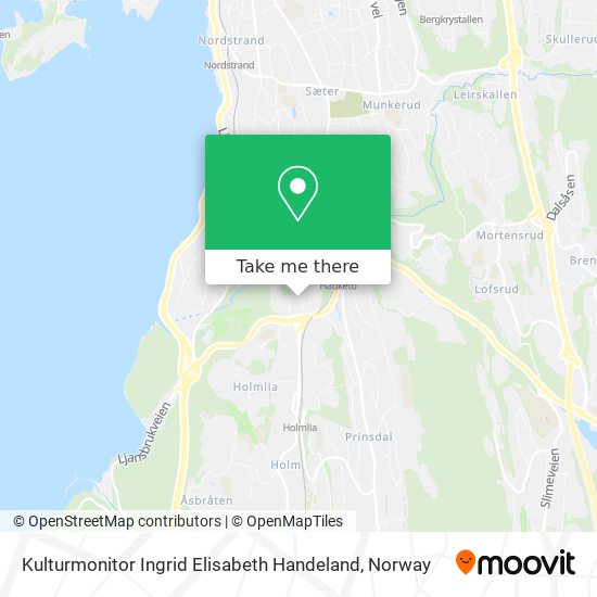 Kulturmonitor Ingrid Elisabeth Handeland map