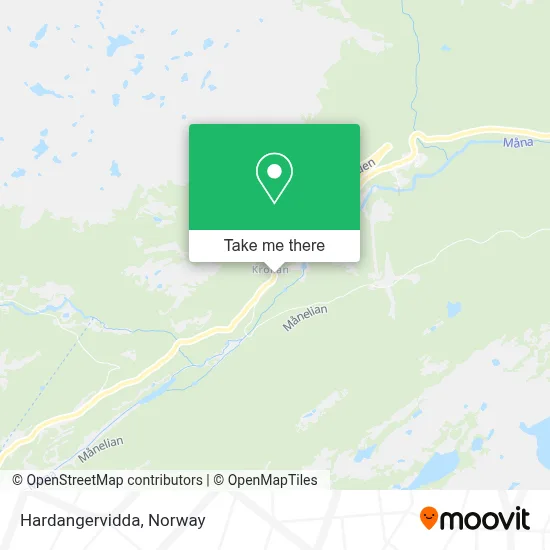 Hardangervidda map