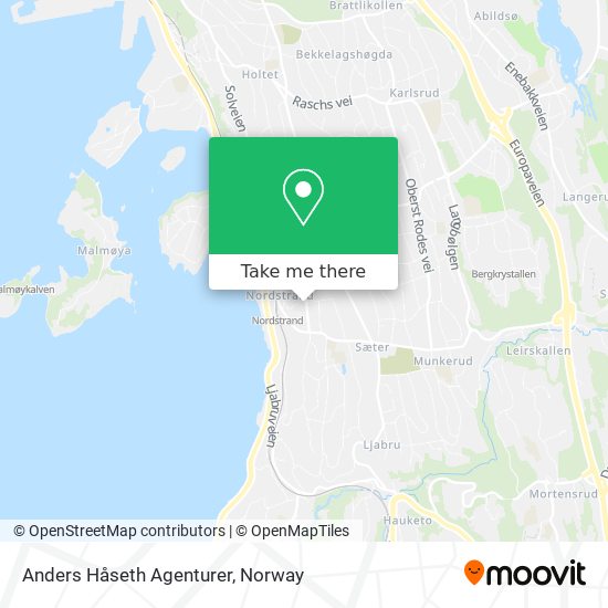 Anders Håseth Agenturer map
