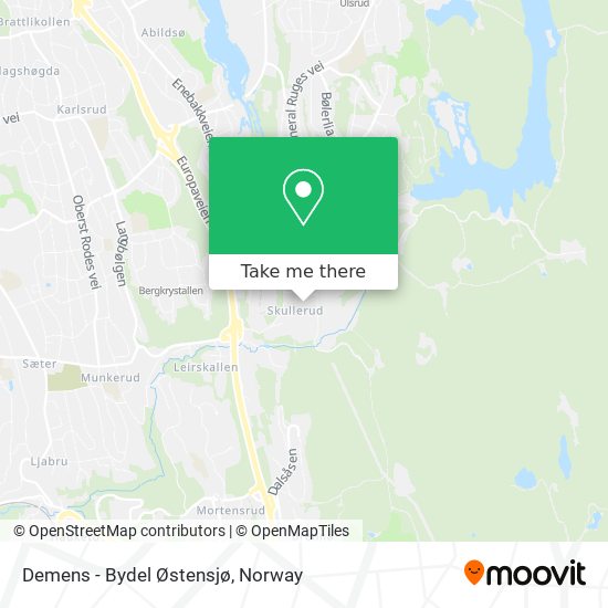 Demens - Bydel Østensjø map
