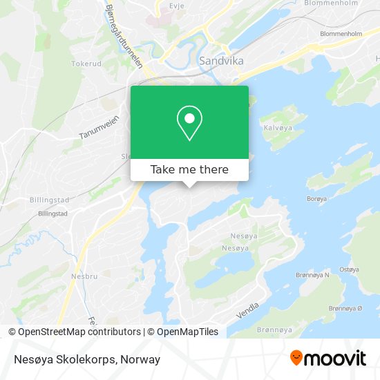 Nesøya Skolekorps map