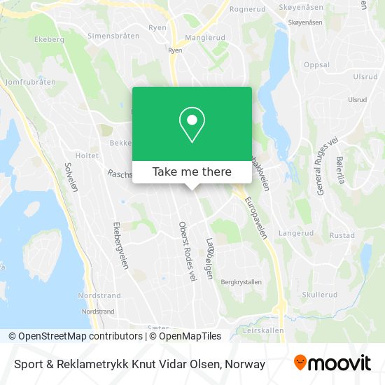 Sport & Reklametrykk Knut Vidar Olsen map
