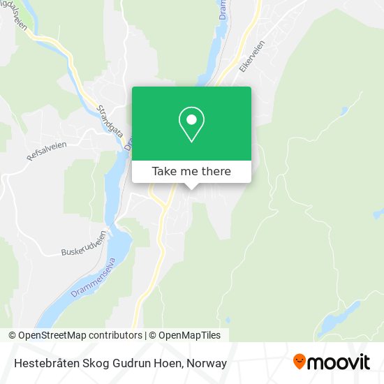 Hestebråten Skog Gudrun Hoen map