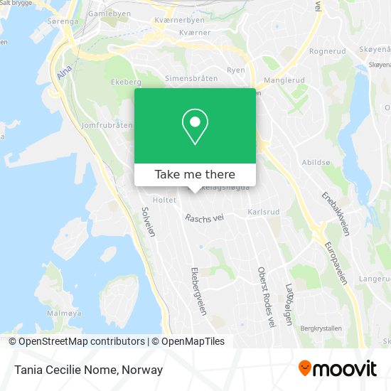 Tania Cecilie Nome map