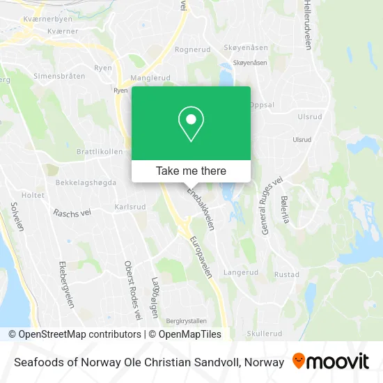 Seafoods of Norway Ole Christian Sandvoll map