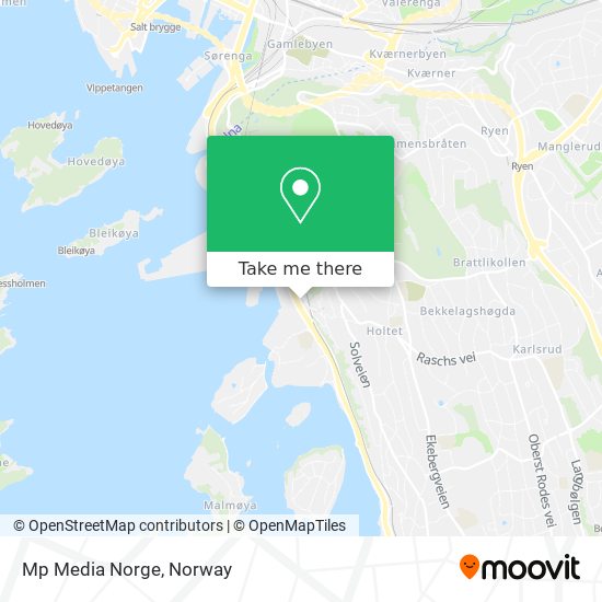 Mp Media Norge map