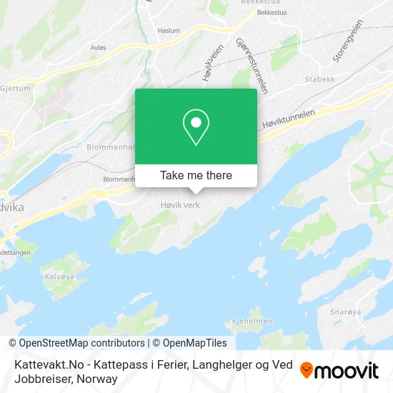 Kattevakt.No - Kattepass i Ferier, Langhelger og Ved Jobbreiser map