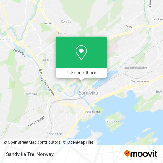 Sandvika Tre map