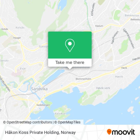 Håkon Koss Private Holding map