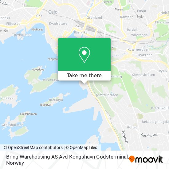 Bring Warehousing AS Avd Kongshavn Godsterminal map