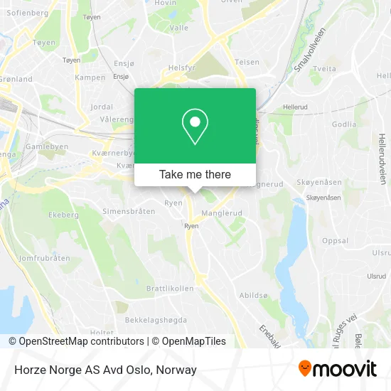 Horze Norge AS Avd Oslo map