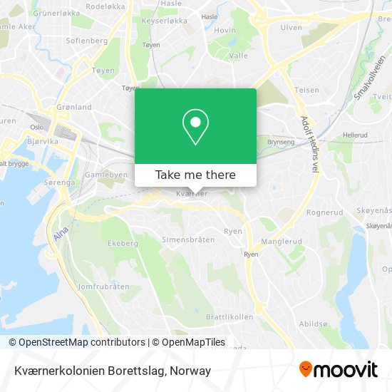 Kværnerkolonien Borettslag map