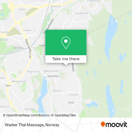 Wadee Thai Massage map