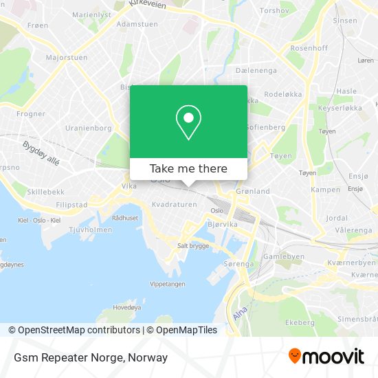 Gsm Repeater Norge map