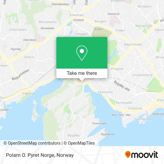 Polarn O. Pyret Norge map