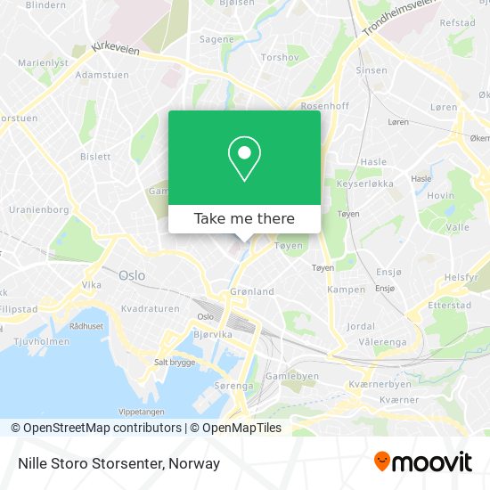 Nille Storo Storsenter map