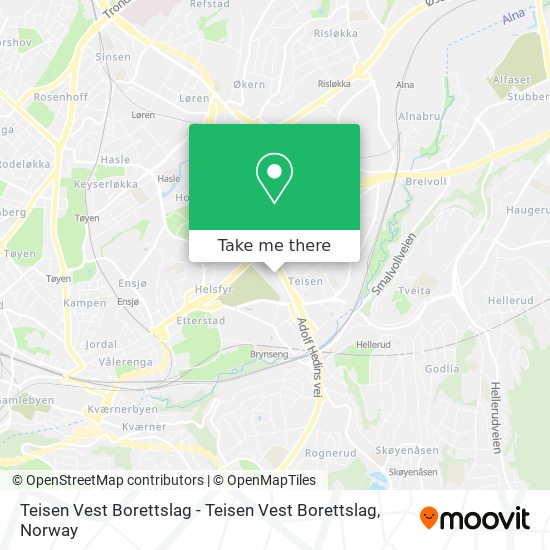 Teisen Vest Borettslag - Teisen Vest Borettslag map
