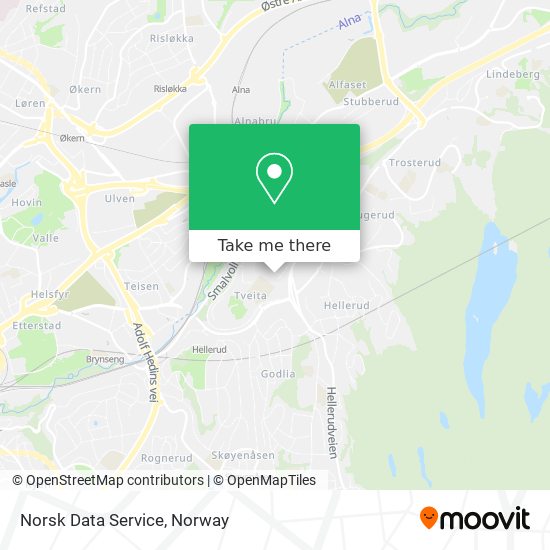 Norsk Data Service map