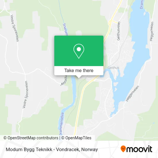 Modum Bygg Teknikk - Vondracek map