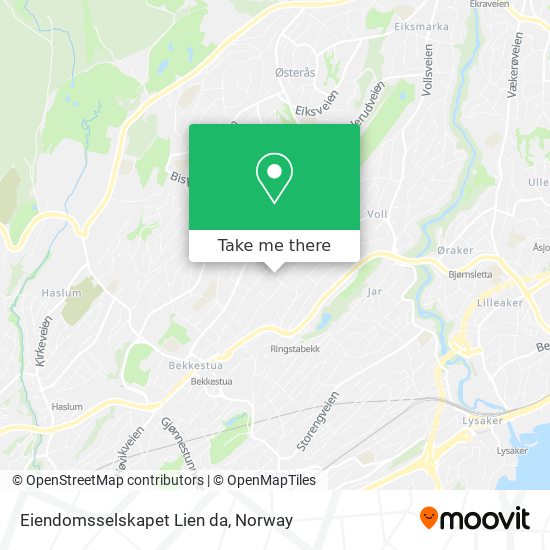 Eiendomsselskapet Lien da map