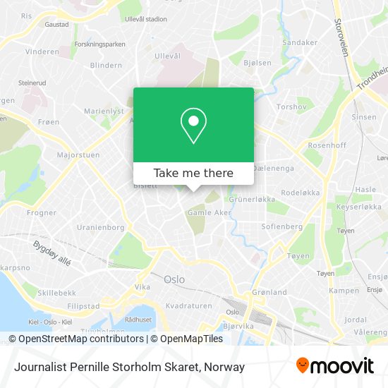 Journalist Pernille Storholm Skaret map