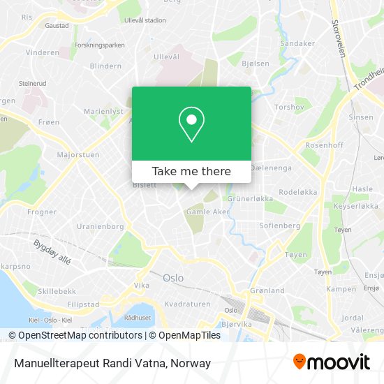 Manuellterapeut Randi Vatna map