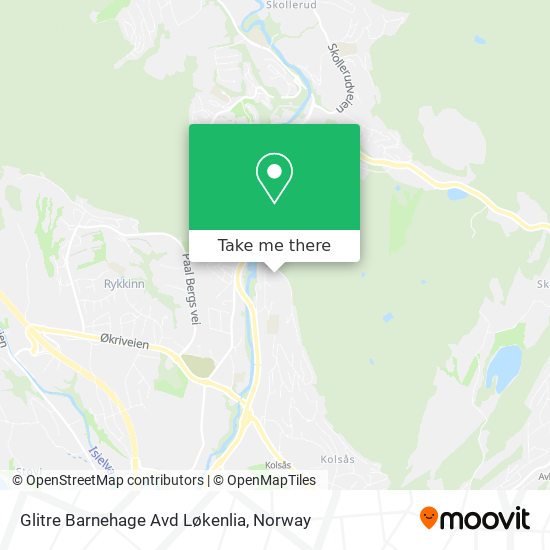Glitre Barnehage Avd Løkenlia map