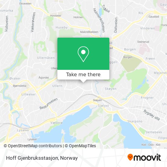 Hoff Gjenbruksstasjon map