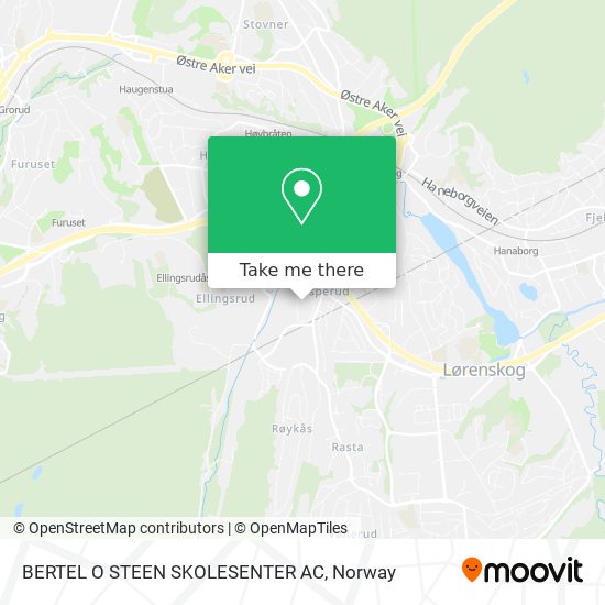 BERTEL O STEEN SKOLESENTER AC map