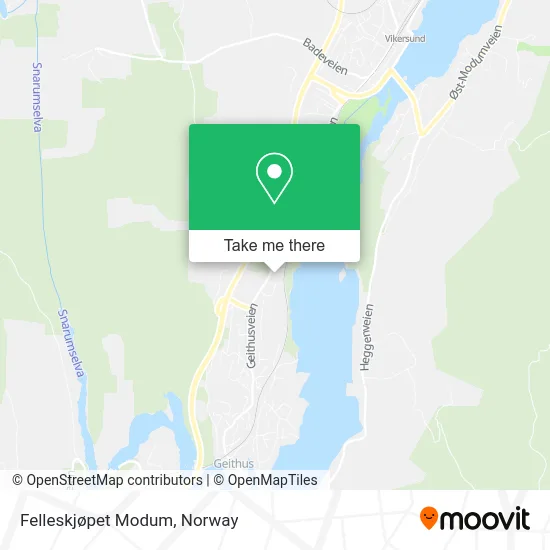 Felleskjøpet Modum map