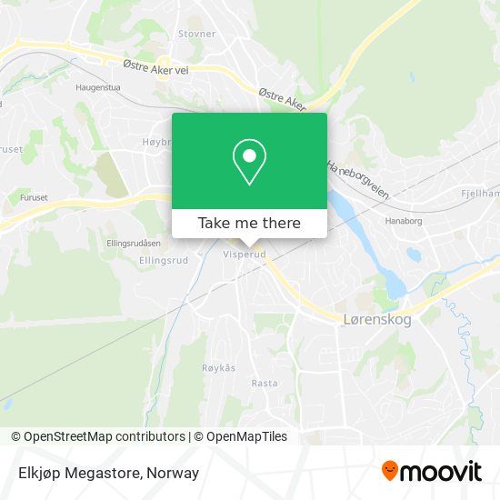 Elkjøp Megastore map