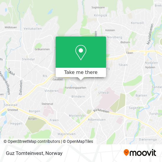 Guz Tomteinvest map