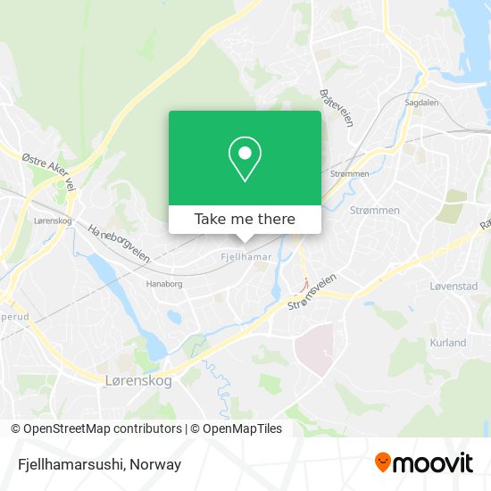 Fjellhamarsushi map