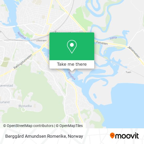 Berggård Amundsen Romerike map