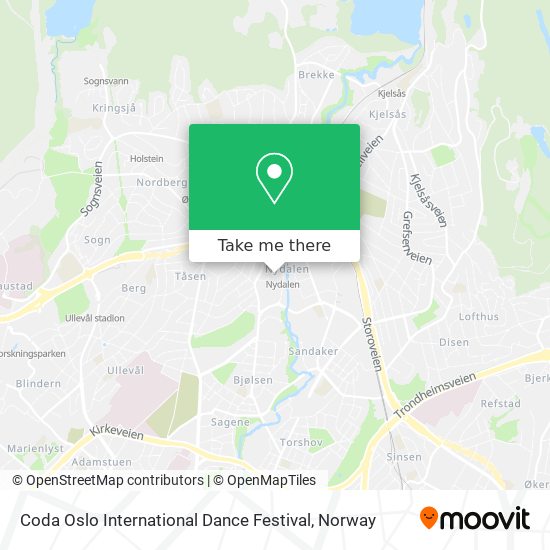 Coda Oslo International Dance Festival map