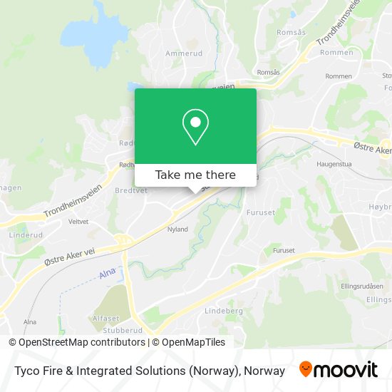 Tyco Fire & Integrated Solutions (Norway) map