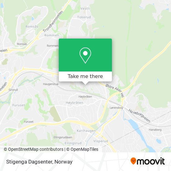 Stigenga Dagsenter map