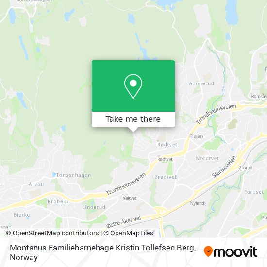 Montanus Familiebarnehage Kristin Tollefsen Berg map