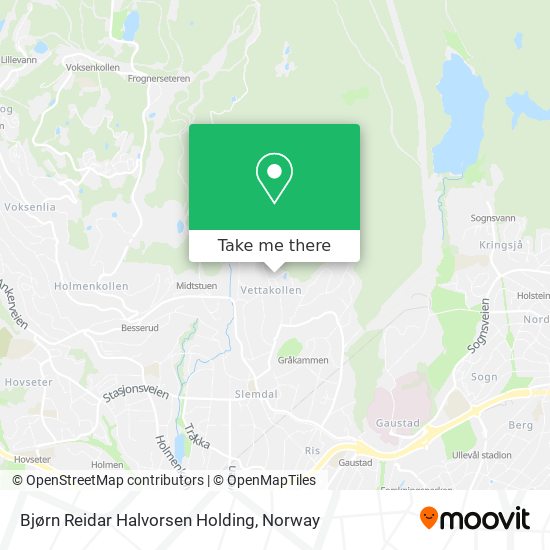 Bjørn Reidar Halvorsen Holding map